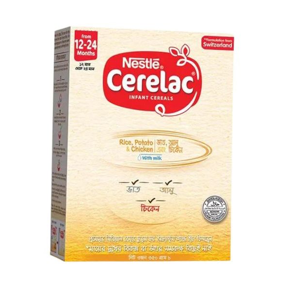Nestlé Cerelac 4 Potato & Chicken (12 M+) 350gm(সেরেলাক 4 আলু এবং চিকেন)