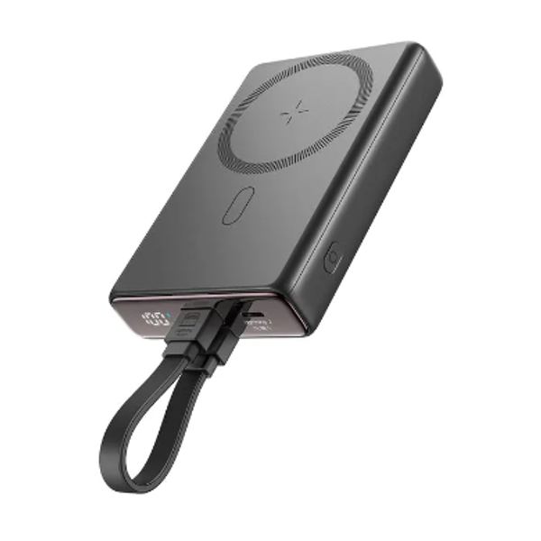 Joyroom JR-PBM01 20W Magnetic Wireless Power Bank With Built-In Cable & Kickstand 10000mAh - Image 2