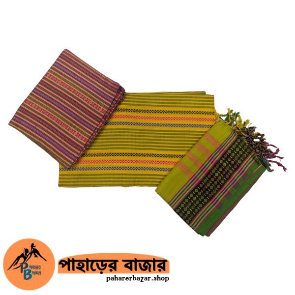 তাতের সুতি থ্রিপিস!