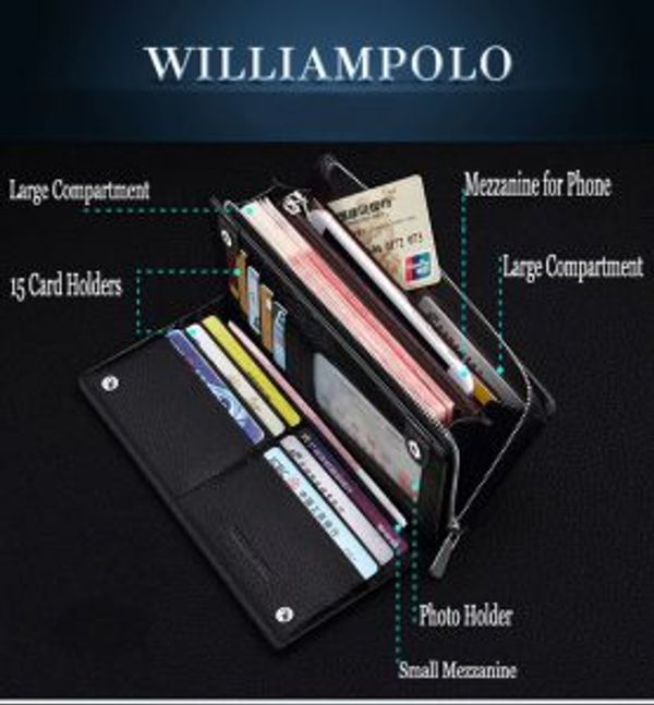 WilliamPOLO Luxury Branded Wallet llw-116