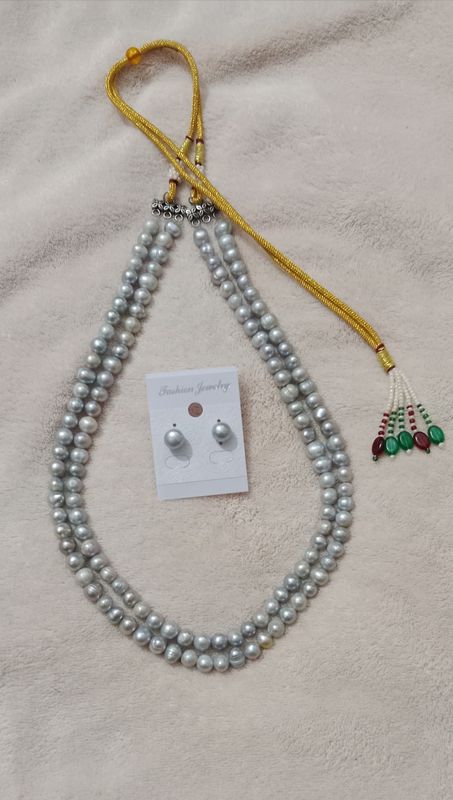Ash Pearl 2Layer Neckpiece