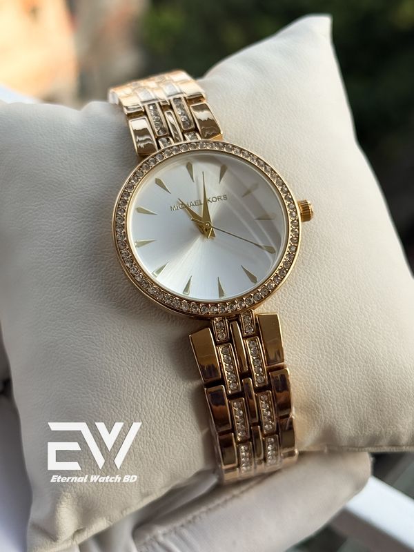 MICHAEL KORS CHAIN GOLD BODY WHITE DIAL