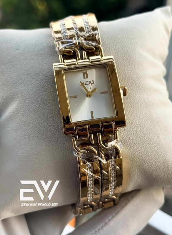 GUESS CHAIN GOLD BODY WHITE DIAL