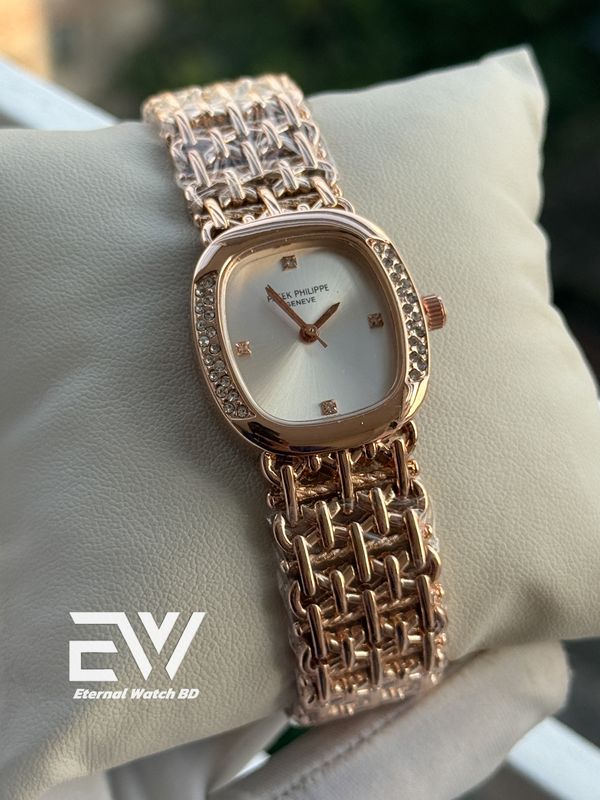 PATEK PHILLIPE CHAIN ROSE GOLD BODY WHITE DIAL