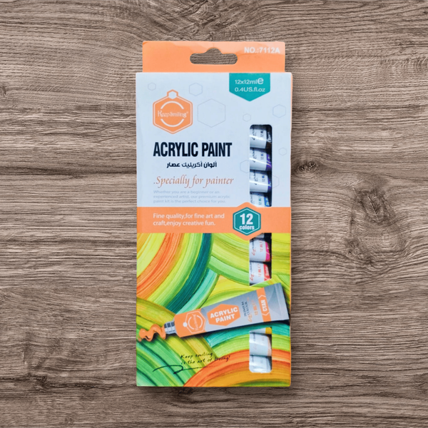 Keep smiling acrylic colour 12 Pc 30ML