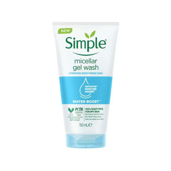 Buy Simple Water Boost Micellar Facial Gel Wash 150ml - 10773