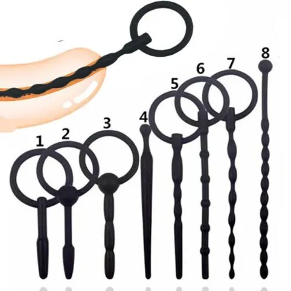 Silicone Urethra Catheter Penis Plug Tube Urethral Dilator Stretching Horse Eye Stimulation Adult Sex Toys for Men Masturbation