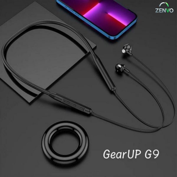 GearUP G9 Neckband Magnetic Metal Earphone With Good Quality Microphone