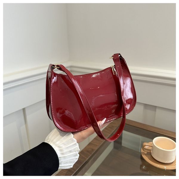 Glossy shoulder bag