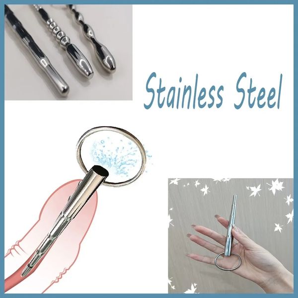 Stainless Stee Urethral Dilators Horse Eye Stimulator Penis Plug Men Sex Toys Urethral Stimulation Plug Adult Product