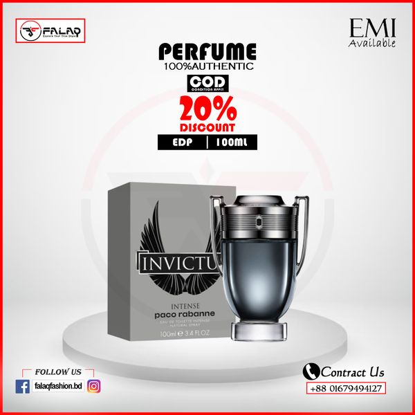 Paco Rabanne Invictus Intense EDT for Men 100ml(INSPIRED)Dubai Version 3021