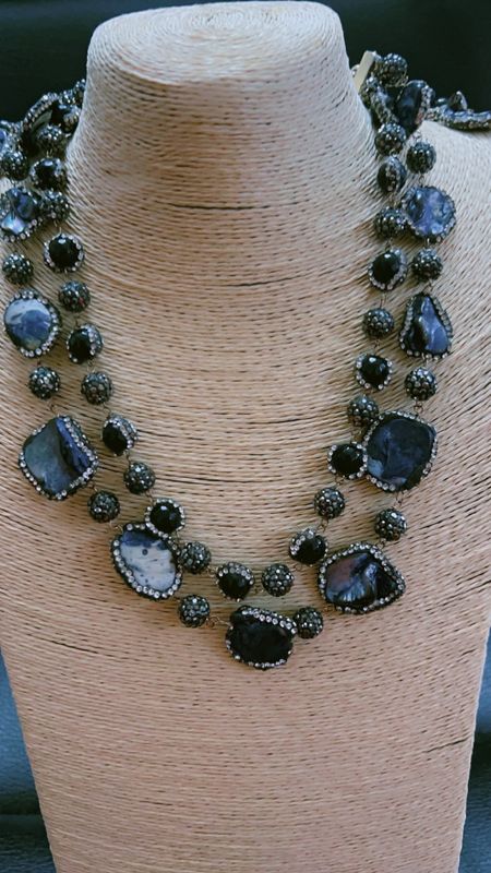 mother pearl necklace n Earrings