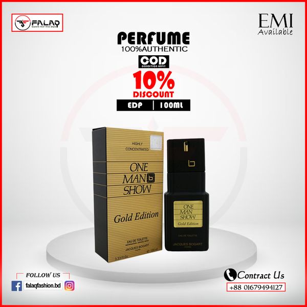 Jacques Bogart One Man Show Gold Edition EDT for Men (100ml) (100% Original)