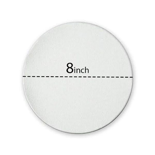 Round canvas 8"