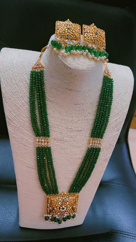 Green Crystal Shita Har Necklace