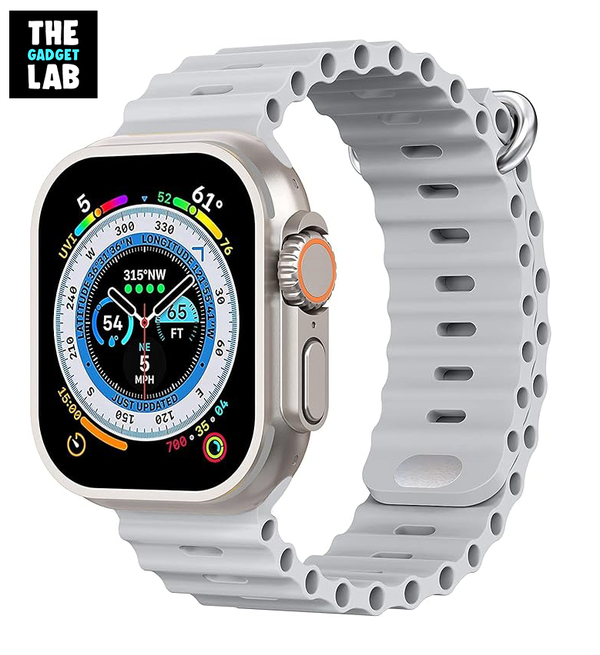 T800 Ultra Smartwatch Series 8 With Wireless Charging- Silver