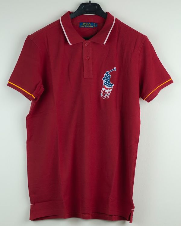 RL P1 100% Combed Cotton Polo Maroon