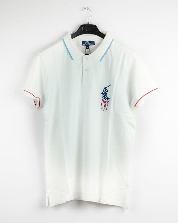 RL P1 100% Combed Cotton Polo White