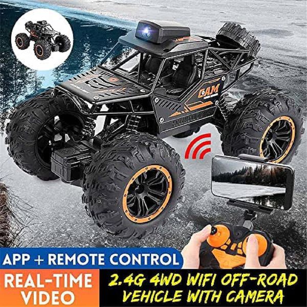 720P Hd Fpv Wifi Camera|2.4Ghz 1/18 Scale Off-Road Remote Control Truck Monster Trucks