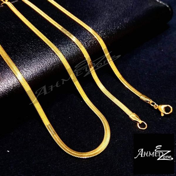 Premium Golden Flat Neck Chain Unisex Chain