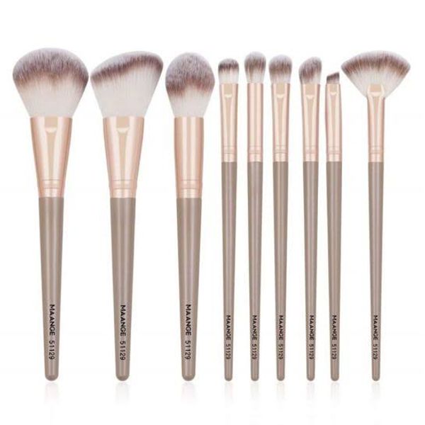 Maange 9ps Brush Set (Silver)
