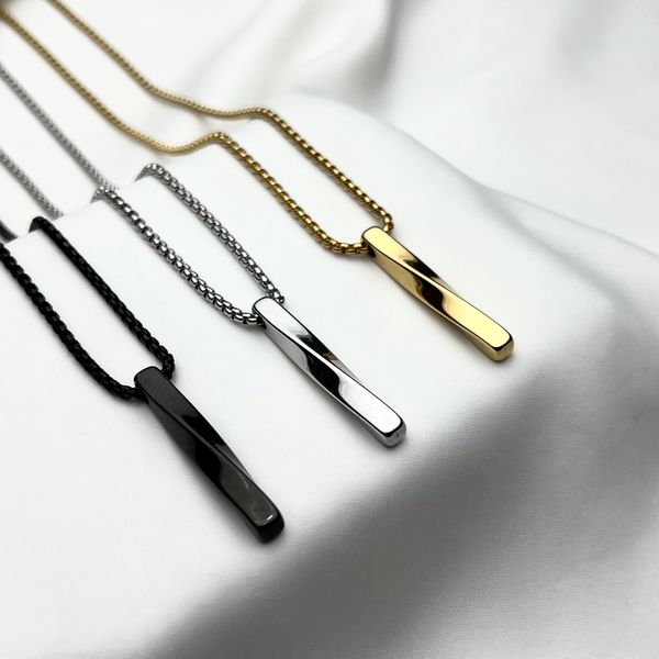 Twisted Stainless Steel Pendant