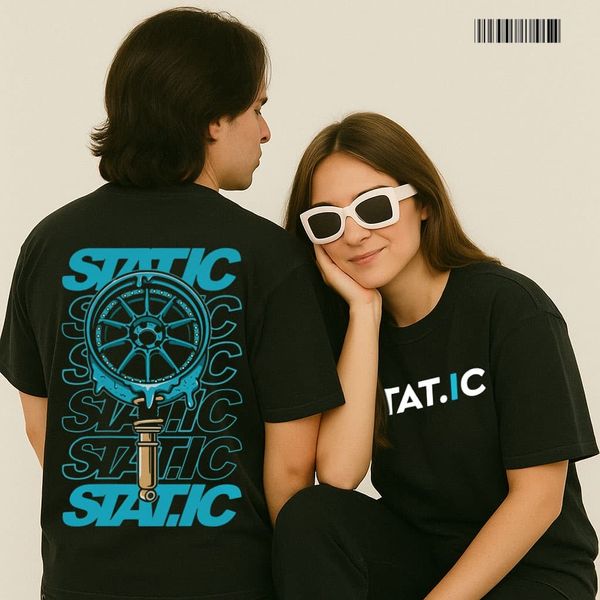 STATIC PREMIUM DROP SHOULDER T SHIRT.