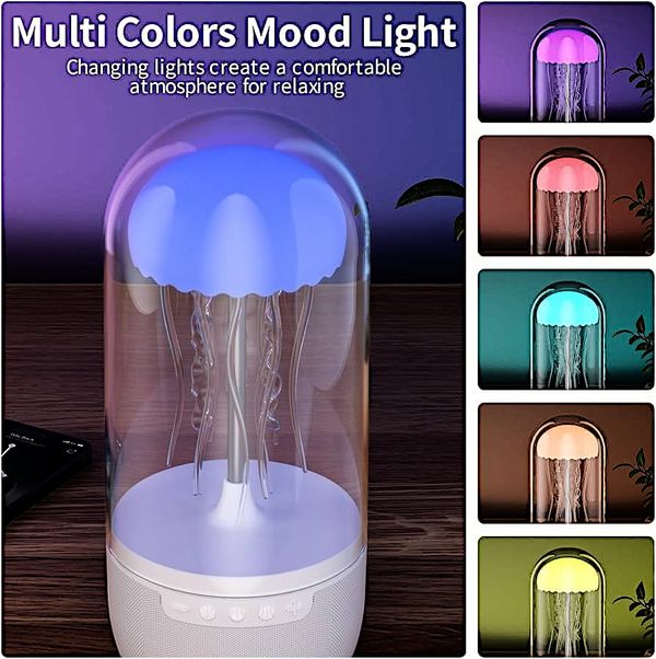 Jellyfish Wireless Speaker Creative Mechanical Dazzling Bluetooth Audio Portable 3D Breathing Light Subwoofer