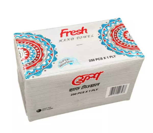 Fresh Hand Towel (250X1 Ply) each