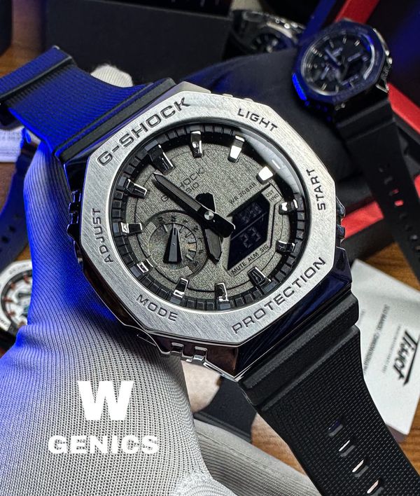 Gshock GA 2100 Grey Dial Black Belt