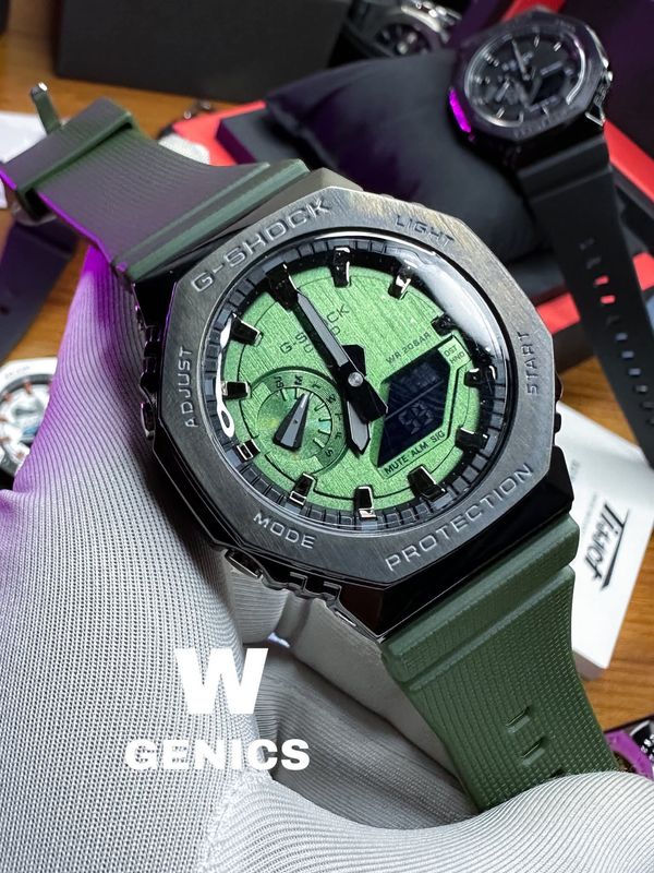 Gshock GA 2100 Full Green