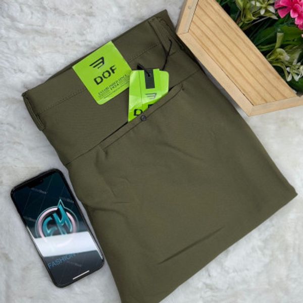 Solid Dubai Stig Fabrics Pant For Men's -olive
