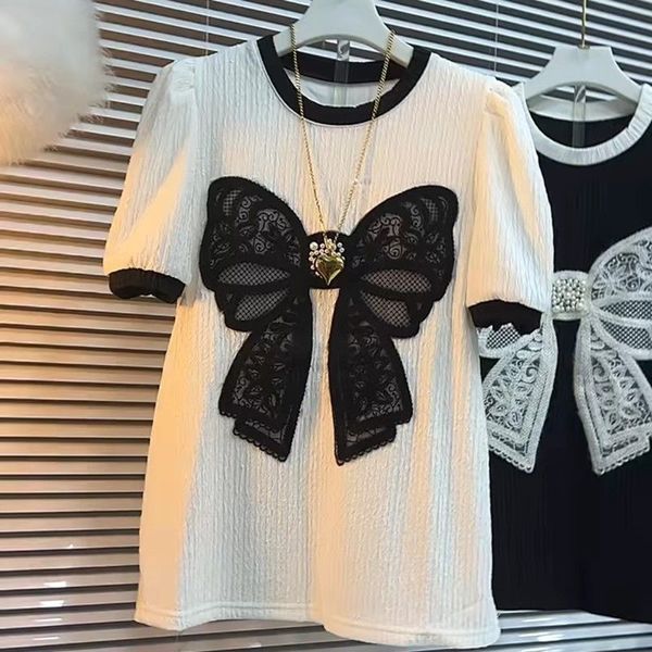 Extra Large Size Women's Casual Versatile Loose Half-sleeved T-shirt Oversized