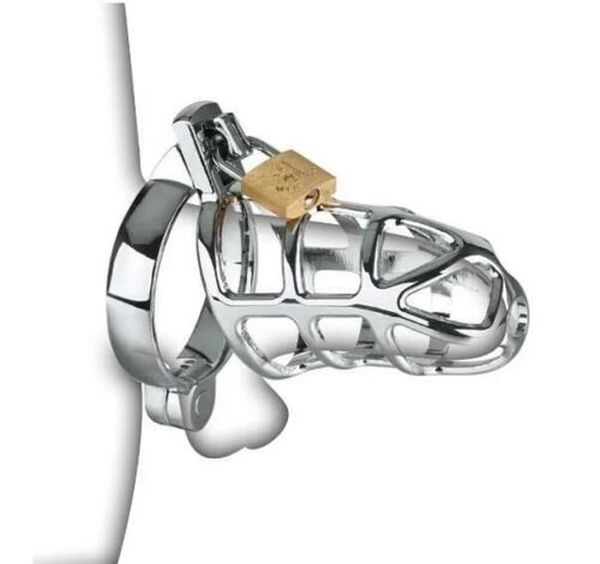Metal Male Chastity Devices Hollow Cock Cage Penis Ring Sleeve Lockable Sex Toy for Men Bird Chastity Cage Bird Device For Adult