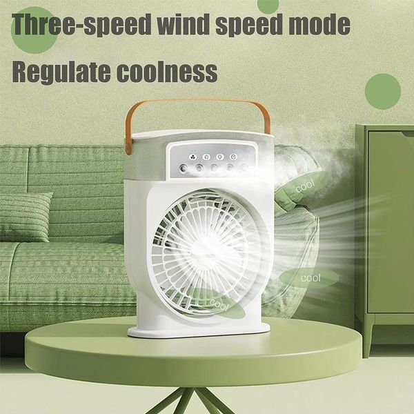 Rechargeable 5 Holes Mist Spray Air-cooler Fan
