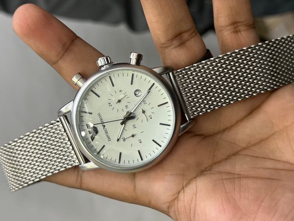 ARMANI MESH CHAIN MATT FS WHITE DIAL