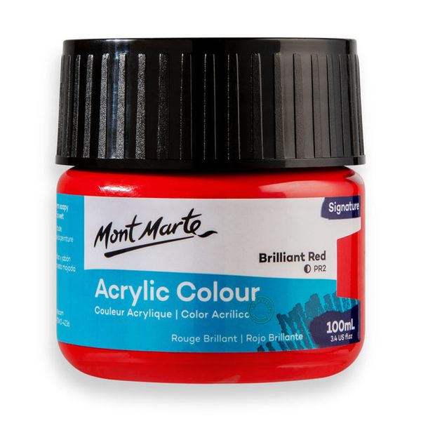 Mont Marte 100ml Red Colour (Brilliant Red)