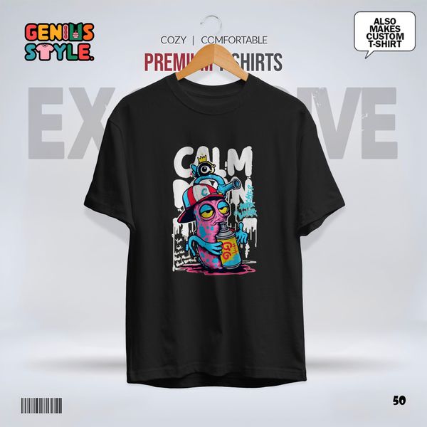 Calm Down Premium Drop Shoulder T-shirt - 50