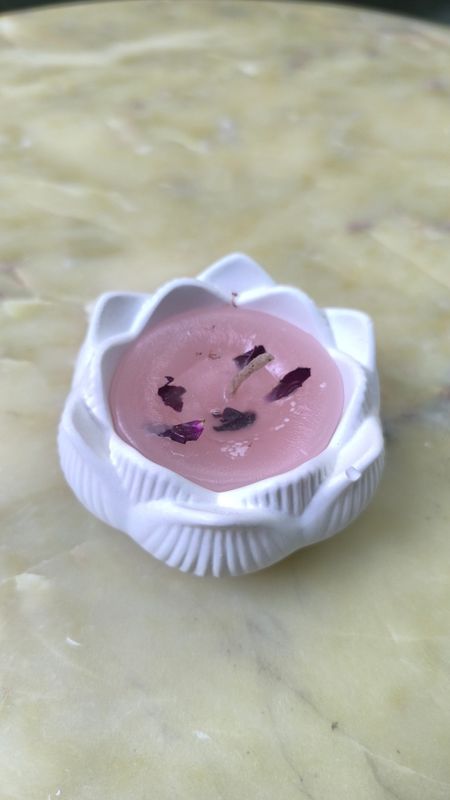 lotus jar candle