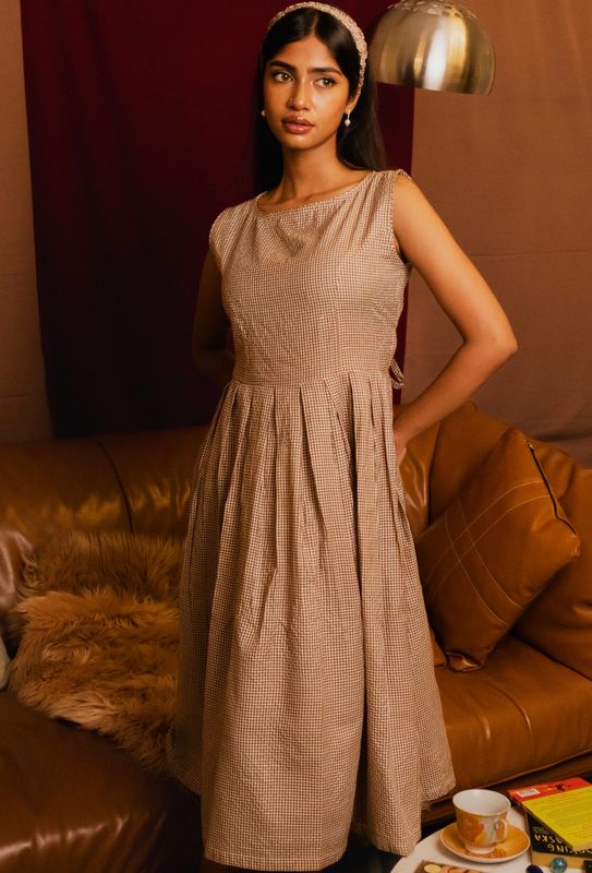 Gingham Dreams Dress+Headband - Image 3