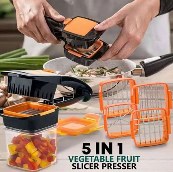 Nicer Dicer Quick 5-in-1 Vegetable Cutter .