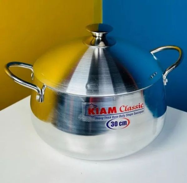 KIAM Classic Belly Shape Saucepan 24 Induction Bottom .