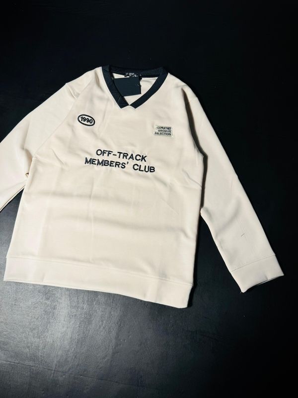 1990 Off Track Members' club V neck full sleeve sweatshirt - Image 2