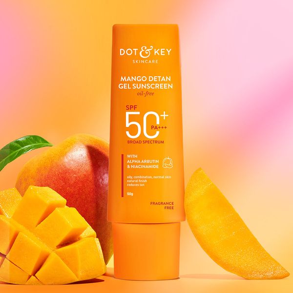 Dot & Key Mango + Detan Gel Sunscreen (Oil Free) SPF50 Pa+++ -(50gm)