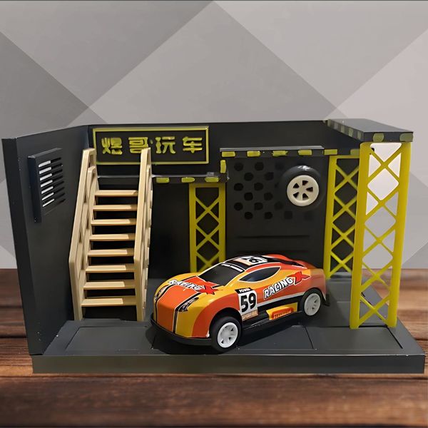 Garage Scene Model – Repair Shop & Car Parking Diorama | IndecorBD