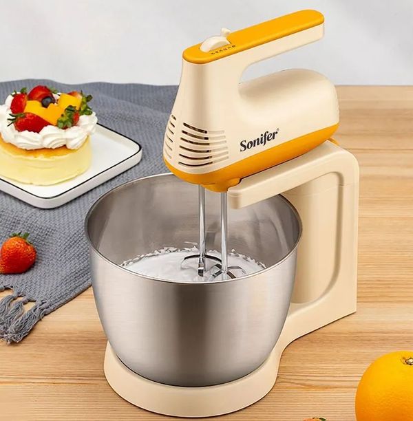 Sonifer Stand Mixer SF-7029 (150W, 3.5L) Stainless Steel bowl 5 speeds automatic electric mixer .