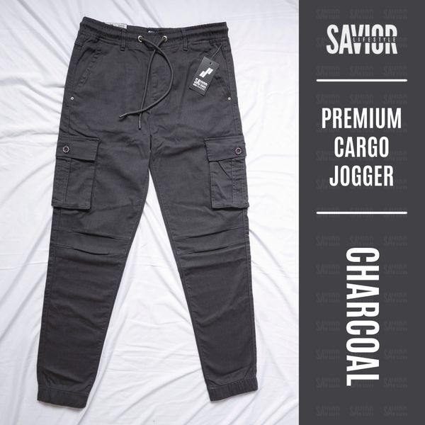 Charcoal Color Premium Cargo Jogger – Rugged Fit & Utility