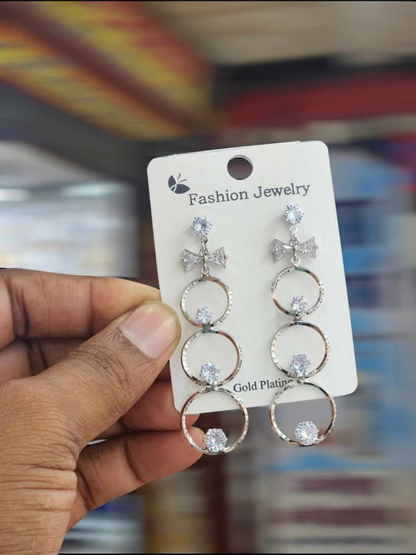 Crystal  multilayer earrings