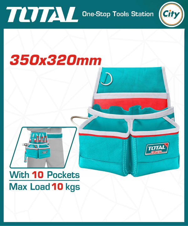 Tools Pouch With 10 Pockets TOTAL TOOLS THT16P30125