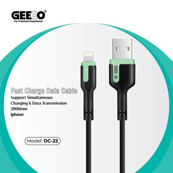 GEEOO DC-22 Fast Charging Lightning Data Cable